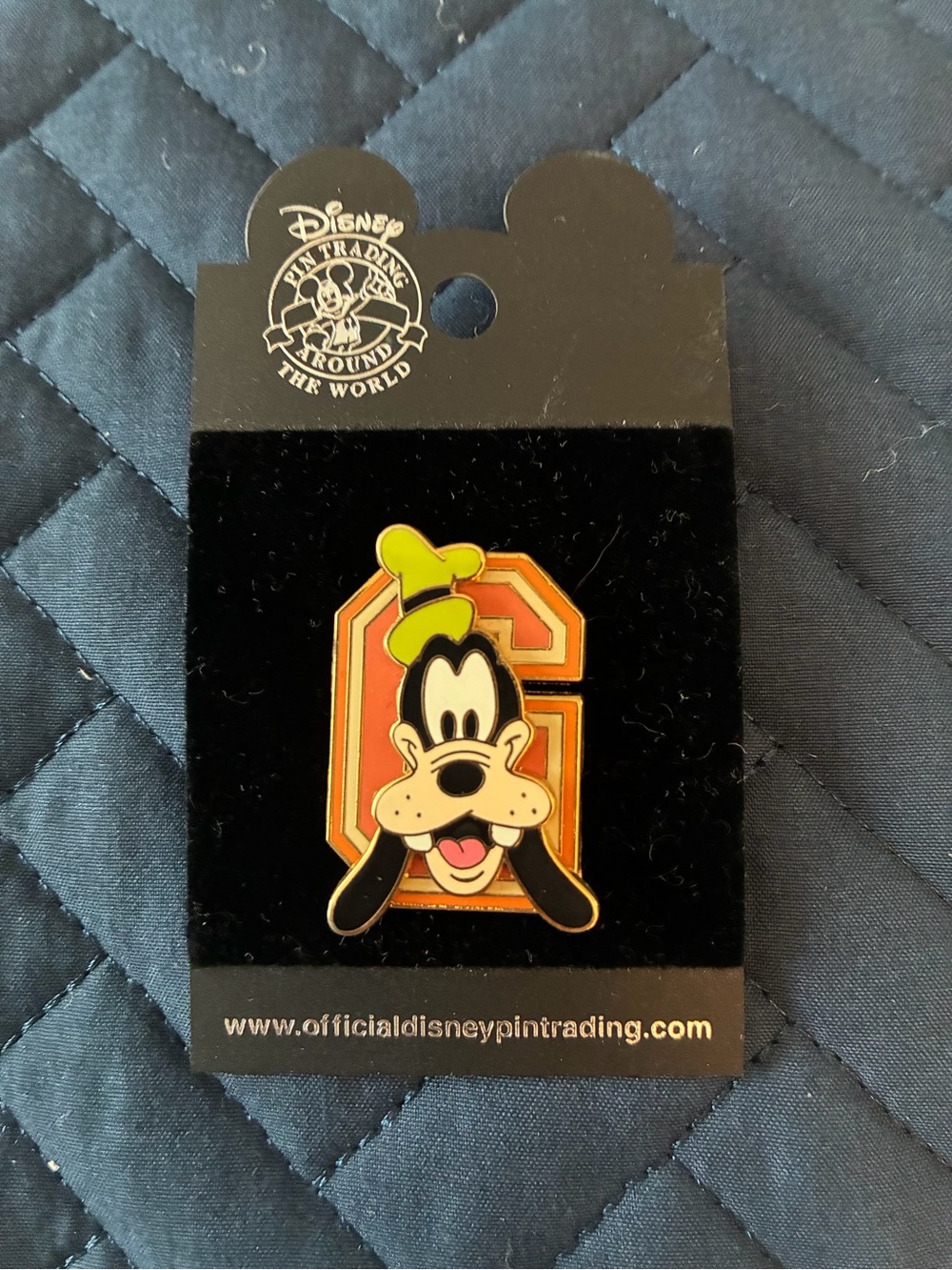 Disney Goofy Enamel Pin - Orange, Green, Black